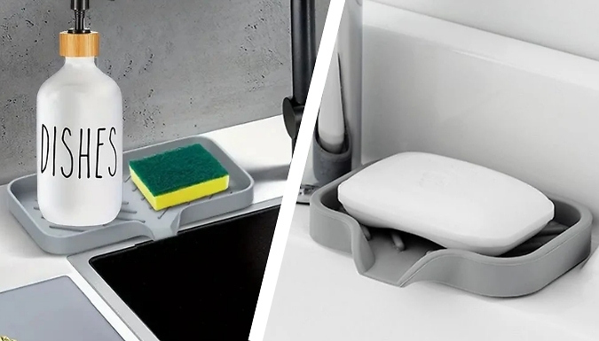 Anti-Slip Sink Tray - 4 Colours & 2 Sizes from Discount Experts