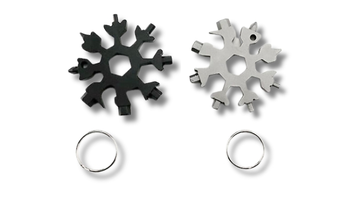 18-in-1 DIY Stainless Steel Snowflake Multi-Tool - 2 Colours from Discount Experts