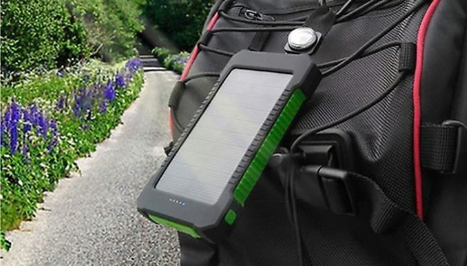 Dual USB Solar Power Bank with Flashlight - Energy Saving!