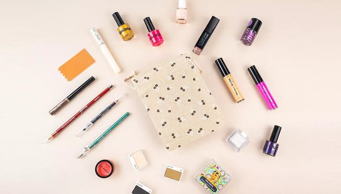 Glamza Five or Ten Piece Lucky Dip Beauty Bags - 5 or 10 Items at Discount Experts