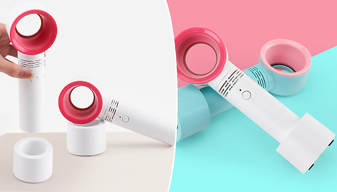 Bladeless Handheld USB Fan - 3 Colours at Discount Experts