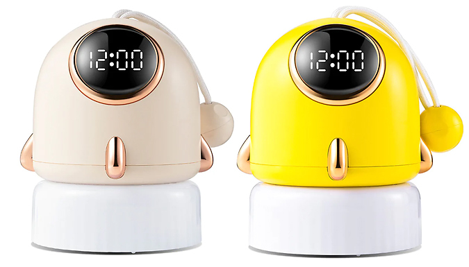 Night Light Projector Clock - 2 Colours at Discount Experts