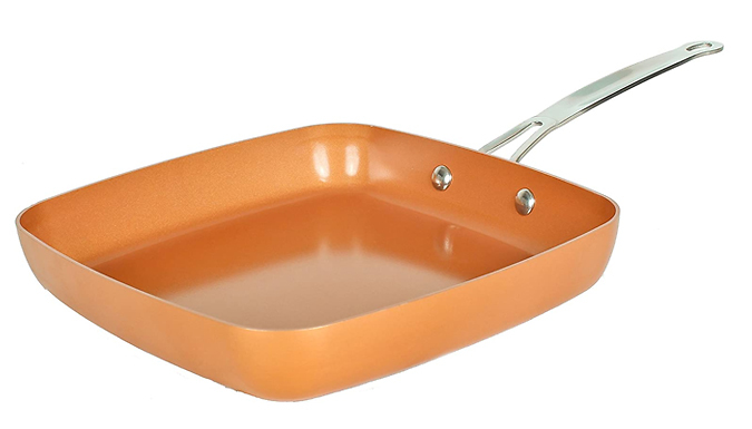 'The Original Copper Pan' 25cm Frying Pan at Discount Experts