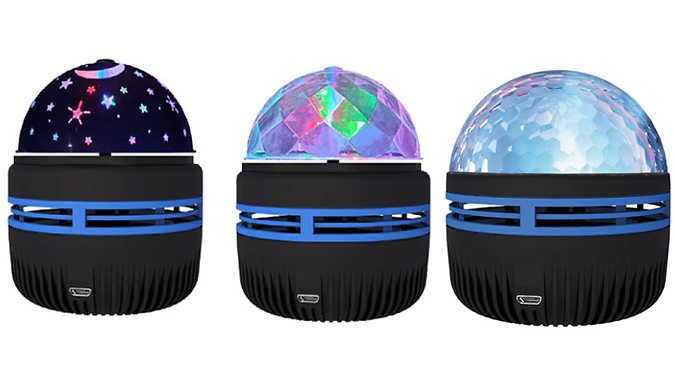 Projection Bedside Sky Pattern Lamp with Optional Remote - 3 Designs from Discount Experts