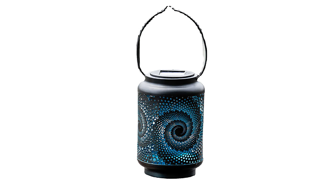 Swirl Design Outdoor Solar Lantern from Discount Experts