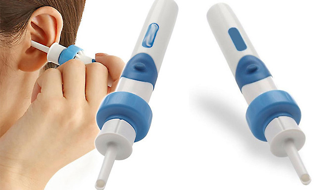 Electric Cordless Vacuum Ear Cleaner - With Optional Micro-Camera Remover! at Discount Experts