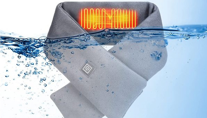 Rechargeable Heated Scarf Neck Wrap - 3 Colours from Discount Experts