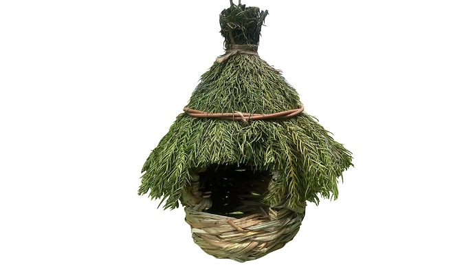 Rustic Straw Birdhouse at Discount Experts