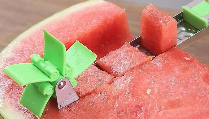 Watermelon Cutter & Fork 6-Piece Set from Discount Experts
