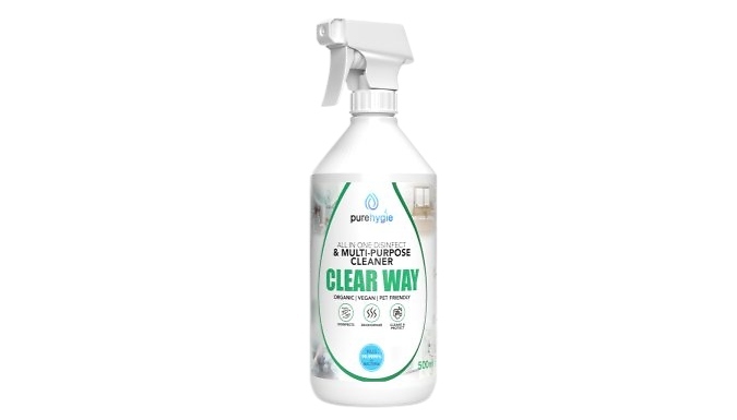 500ml All In One Disinfect & Multi-Purpose Cleaner - Clear Way. from Discount Experts
