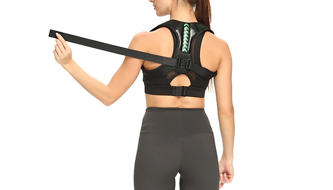 Adjustable Posture Correcting Back & Shoulder Brace - 3 Colours & 6 Sizes at Discount Experts