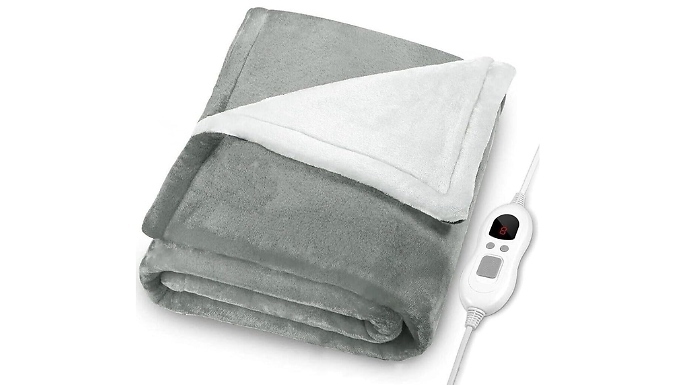 Electric Heated Blanket Throw - 2 Sizes. from Discount Experts