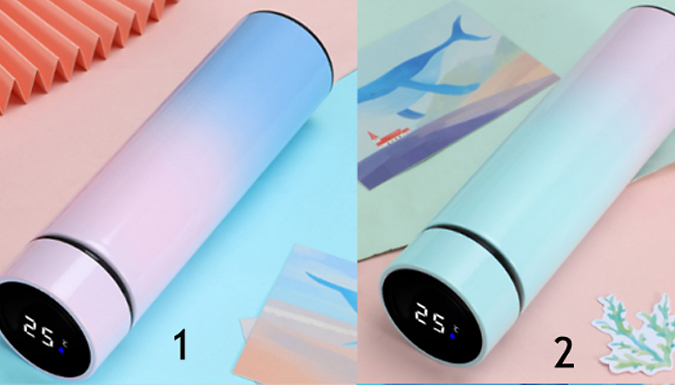 Temperature Display Smart Water Bottle - 13 Colours at Discount Experts