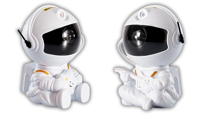 Astronaut Star Projector Night Light - 2 Designs from Discount Experts