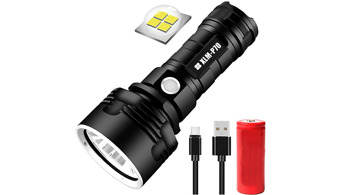Super Bright 1000 Lumens Tactical LED Torch at Discount Experts