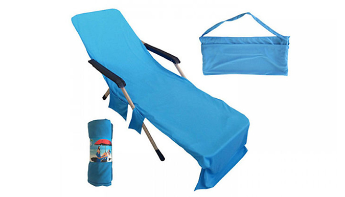 Portable Sunlounger Pocket Towels - 8 Colours at Discount Experts