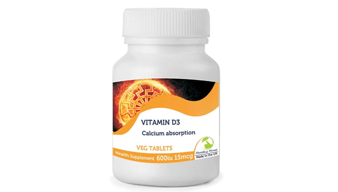Vitamin D 1000iu 25mcg Sunshine Tablets - 3 or 6 Months Supply at Discount Experts