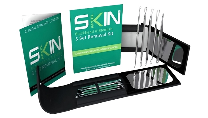 Skinapeel 5-Piece Blackhead & Blemish Removal Kit at Discount Experts