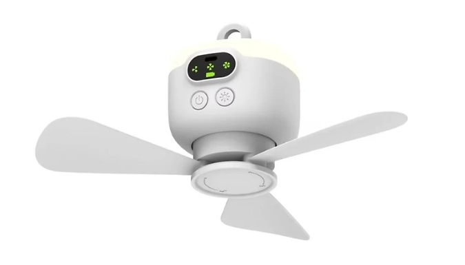 Portable Ultra-Quiet Ceiling Fan & Light - 3 Options. at Discount Experts