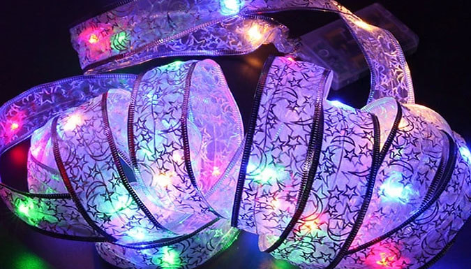 40 LED 4m Copper Wire Ribbon Lights – 3 Colours Deal Price £6.99