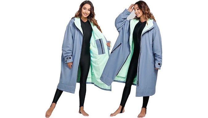 Windproof Oversized Warm Coat With Hood - 4 Colours & 2 Sizes at Discount Experts