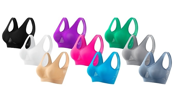 3, 6, or 9-Pack Seamless Comfort Bras - 9 Colours, 5 Sizes at Discount Experts