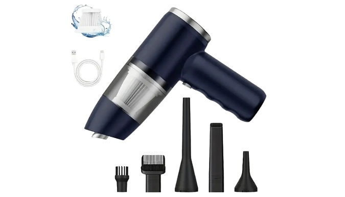 Cordless Handheld Wet & Dry Vacuum Cleaner - 2 Colours. at Discount Experts