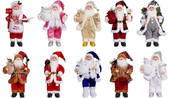Santa Claus Gift Christmas Tree Decoration - 10 Styles from Discount Experts