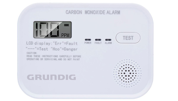Grundig Long-Lasting Carbon Monoxide Detector from Discount Experts