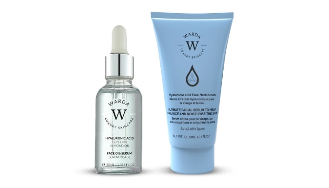 Hyaluronic Acid Beauty Set - Oil Serum & Face Neck Serum from Discount Experts