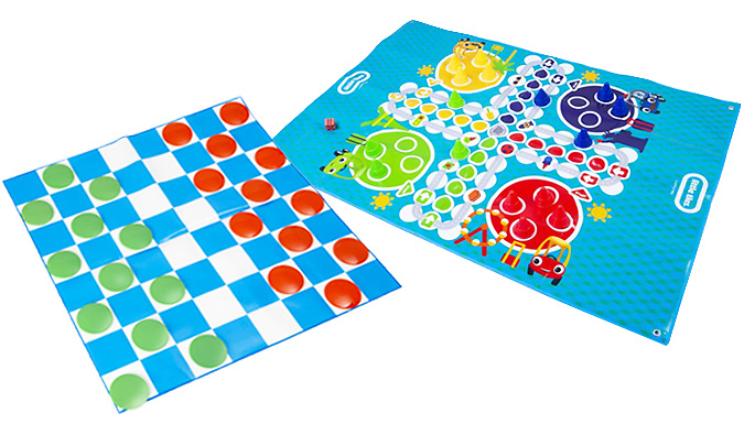 Giant Garden Board Game Sets - Ludo or Draughts from Discount Experts