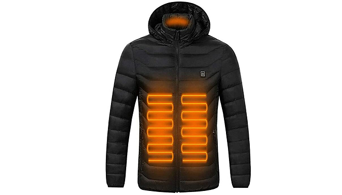 USB Electric Heated Lightweight Jacket – 2 Colours Deal Price £29.99