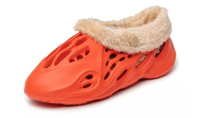 Kids or Adults Faux Fur Fleece Lined Foam Trainers - 5 Colours & 23 Sizes at Discount Experts