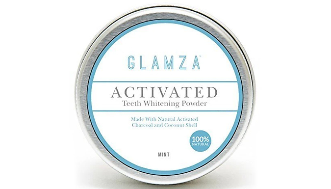 Glamza Activated Charcoal Teeth Whitening Powder 50g from Discount Experts