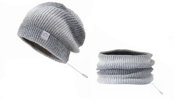 USB Heated Hat & Scarf Set - 3 Colours at Discount Experts
