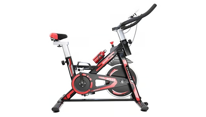 Ultra-Quiet Exercise Spin Bike – With LCD Display!