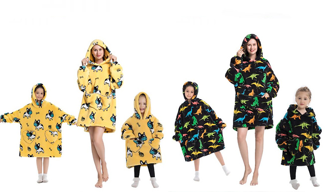 Matching Family Snuggle Hoodie Blankets - 9 Styles from Discount Experts