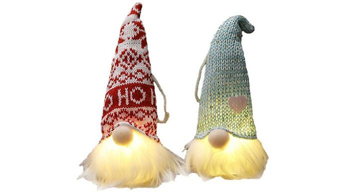 4-Pack of Glowing Christmas Gonks from Discount Experts