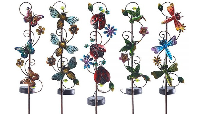 Solar Flying Bug Decorative Garden Stake Light - 5 Designs from Discount Experts