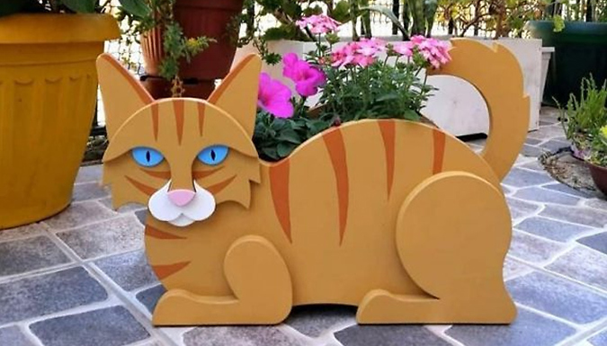 Cat & Dog Shaped Planter Pot - 16 Designs at Discount Experts