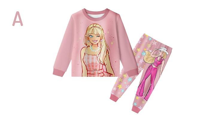 Kids Princess Long Sleeve Loungewear Pyjama Set - 2 Options, 5 Sizes from Discount Experts
