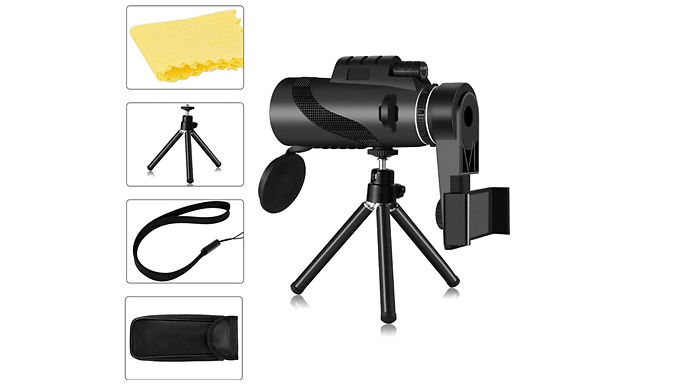 40x60 Portable Monocular Telescope with Optional Accessories at Discount Experts