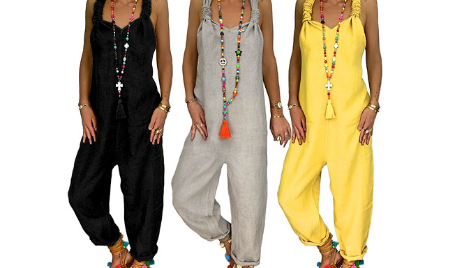 Summer Jumpsuit - 3 Colours & 8 Sizes at Discount Experts