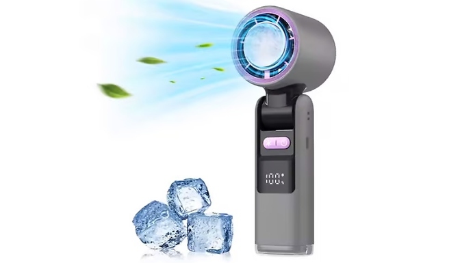 High-Speed Brushless Turbo Folding Handheld Fan - Standard or Premium! at Discount Experts