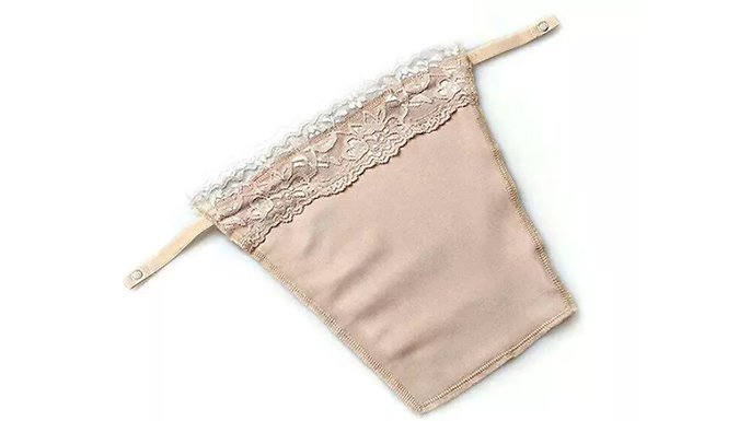 1 or 3 Lace Trim Cleavage Covers - 11 Colours at Discount Experts