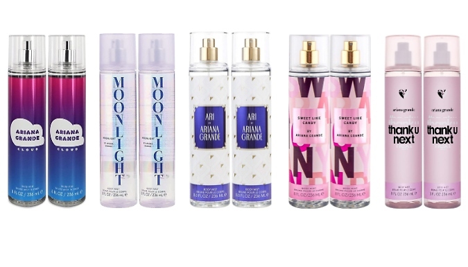 2-Pack of Ariana Grande Body Mists - 5 Scents from Discount Experts