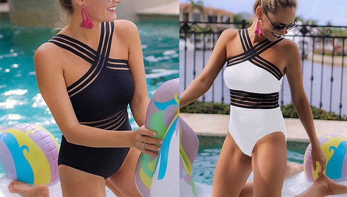 Women's Tummy Control Swimsuit - 2 Colours & 4 Sizes from Discount Experts
