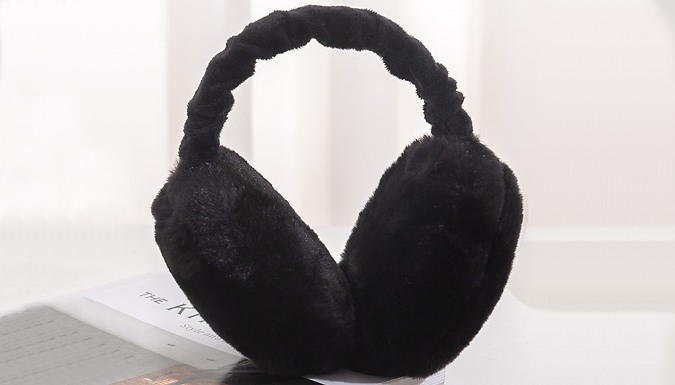 Pastel Colour Plush Foldable Earmuffs - 6 Colours from Discount Experts