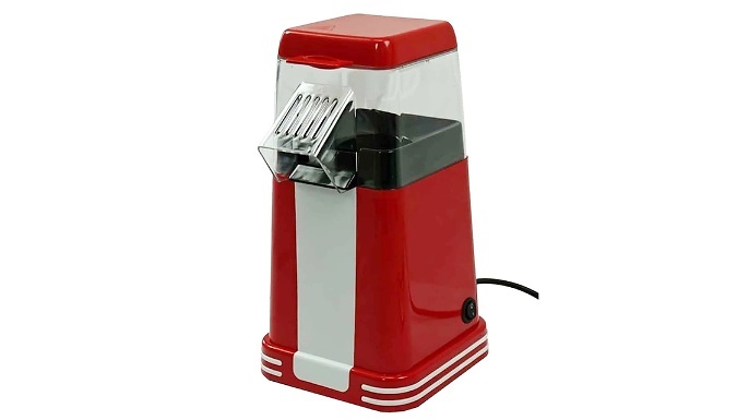 Electric Retro Air Popcorn Maker with 6 Boxes