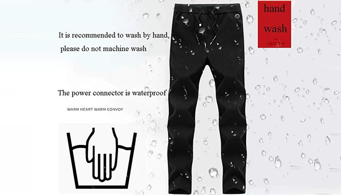 Smart USB Heated Electric Trousers – 5 Sizes Deal Price £35.99